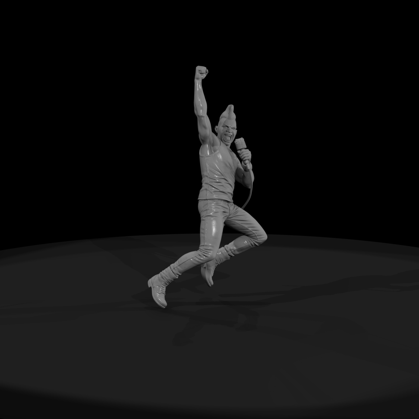 0190 Musician Rock Singer Jump