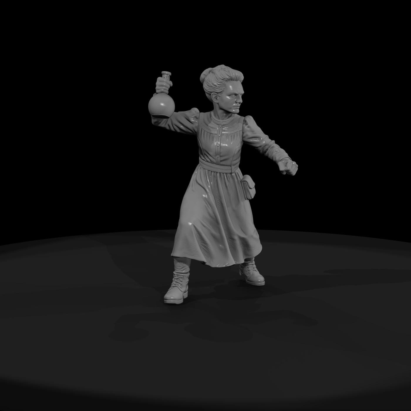 Hist 0175 Historical Marie Curie Miniature Figure