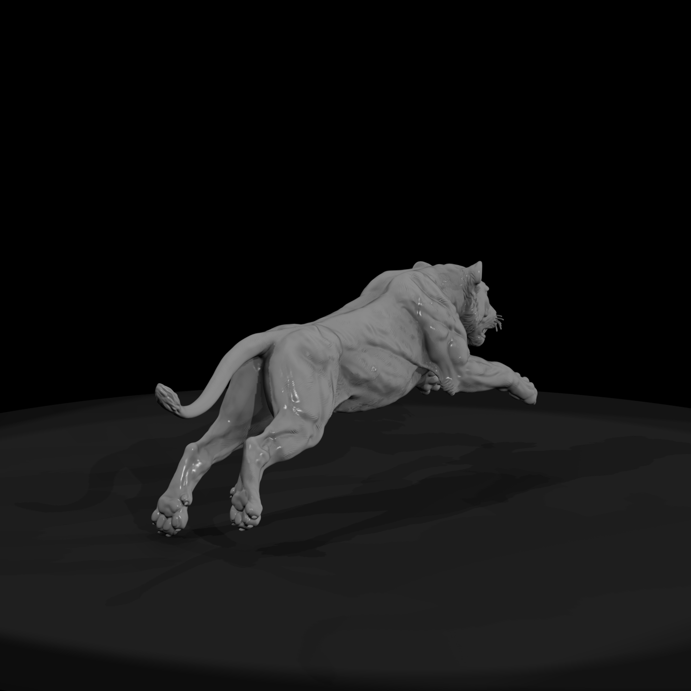 Cir 127 Animal Big Cat Leap