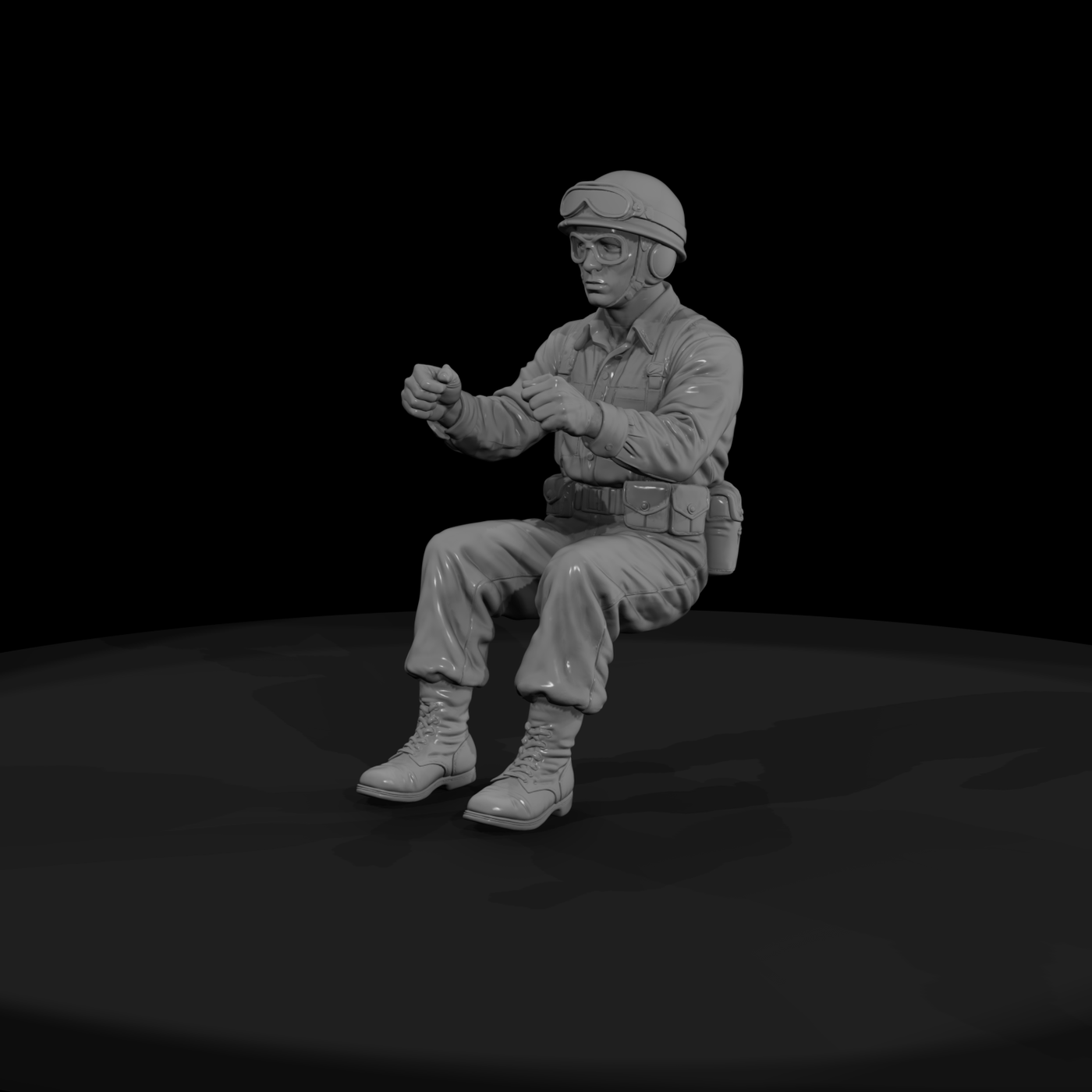 Ww2 Army 057 Wwii U S Army Truck Driver Figure