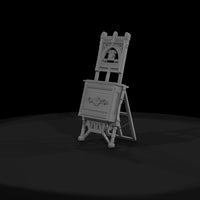 ornate-gothic-revival-artist-easel-ho-scale-diorama-prop-849929 — thumbnail 3