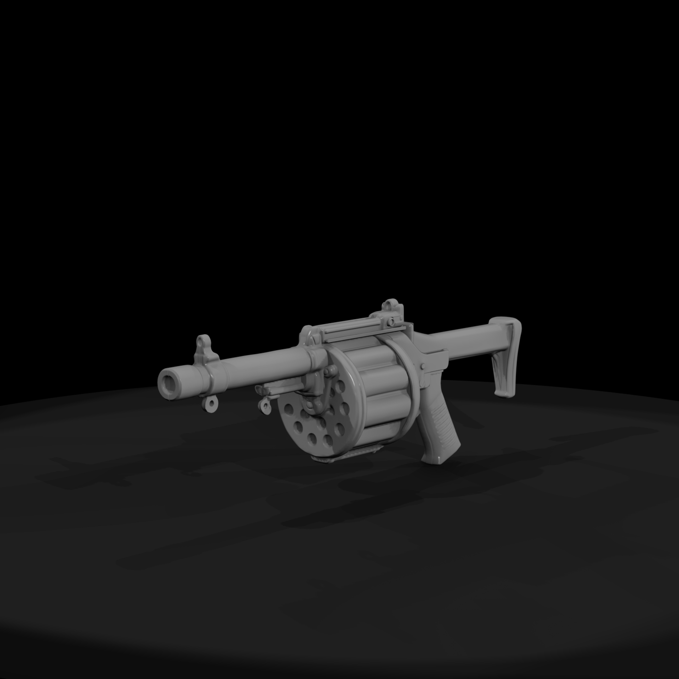 Revolving Drum Combat Shotgun