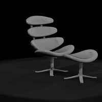 stacked-disc-chair-3d-model — thumbnail 4