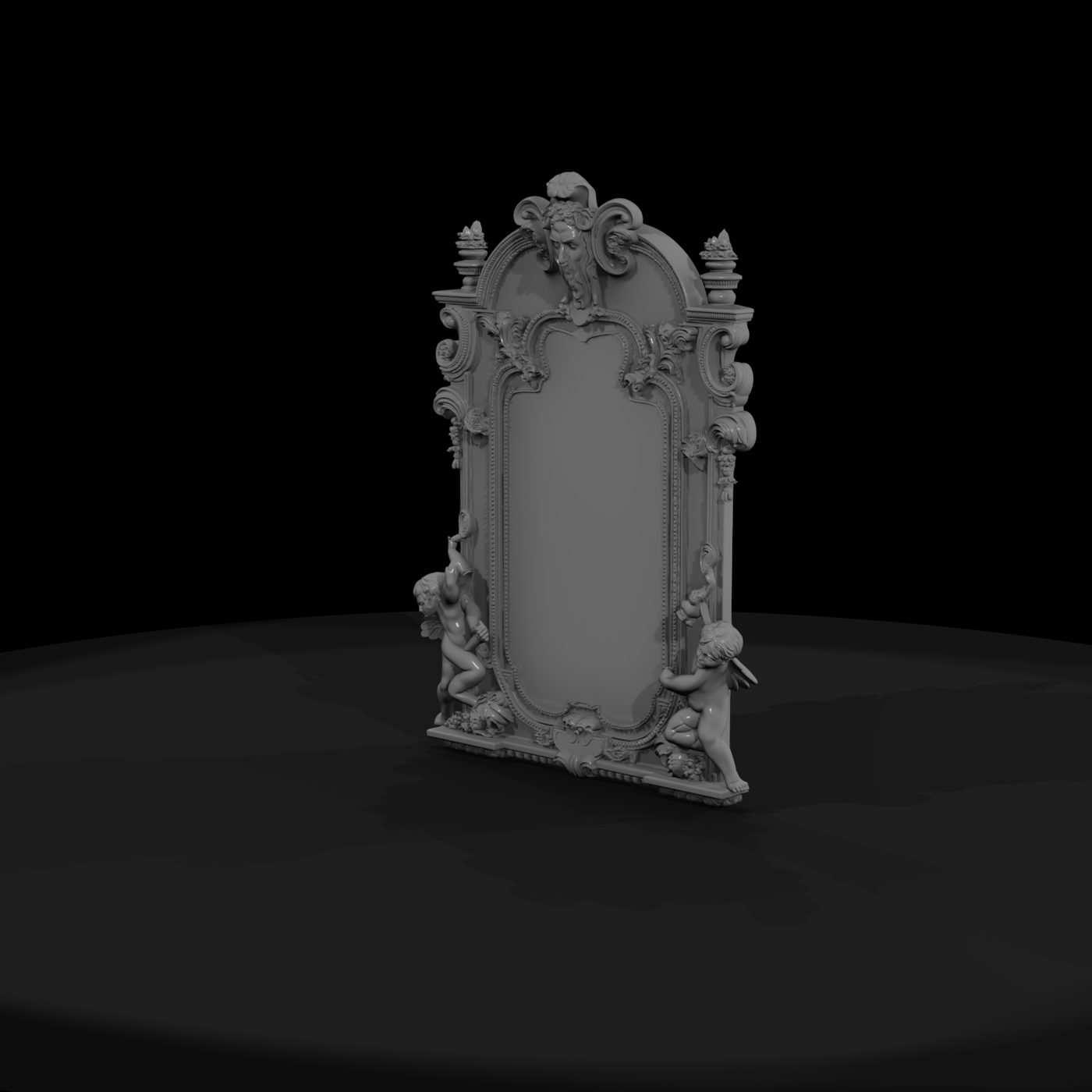 Rococo Cherub Mirror Frame