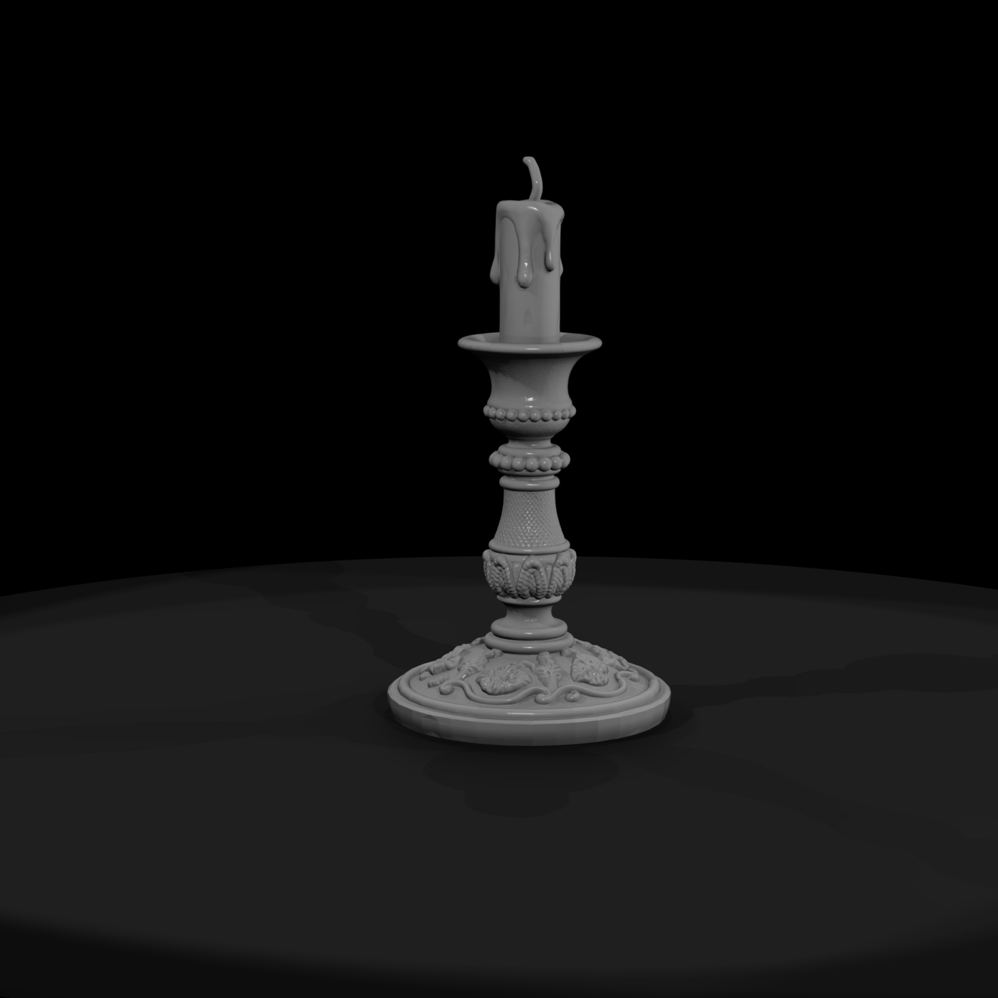 Ornate Brass Candlestick