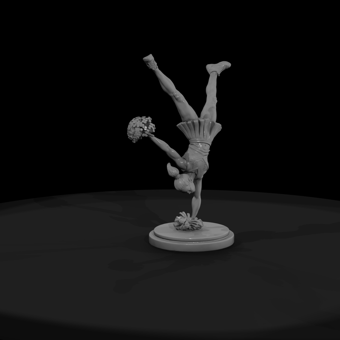 Cheerleader Handstand Stunt