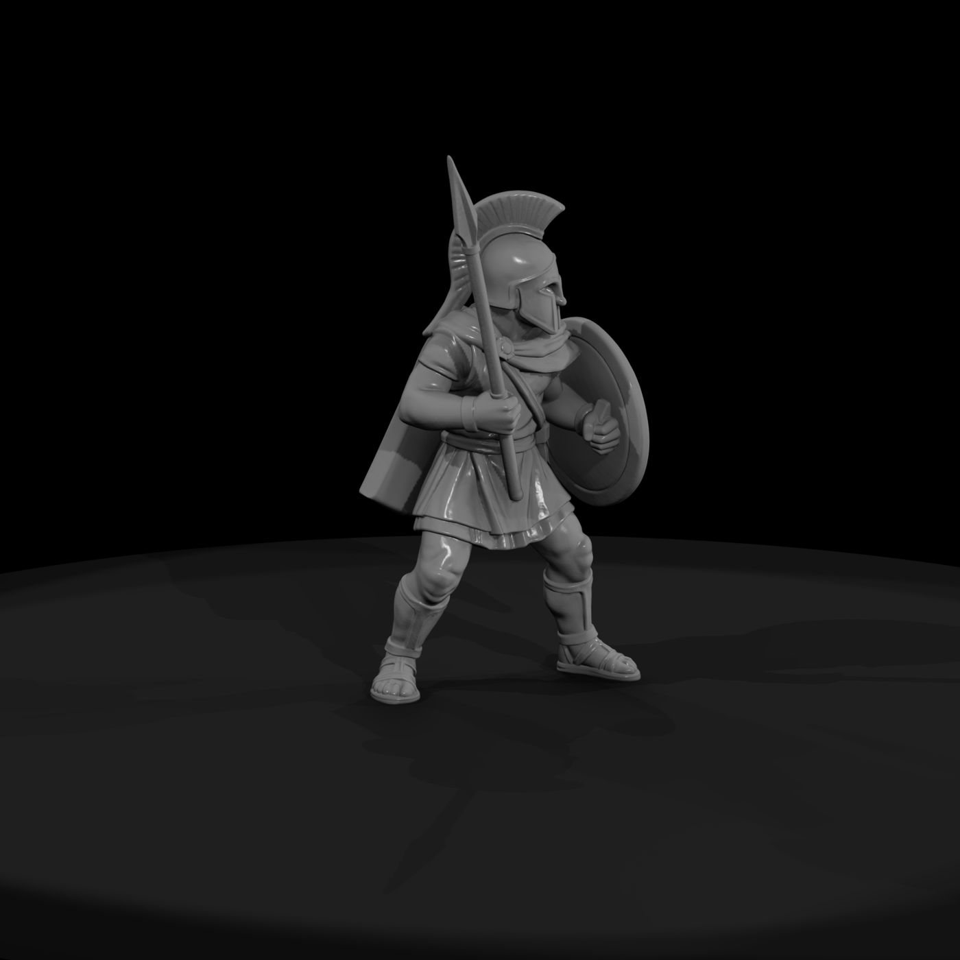 Hist 0202 Greek Hoplite Miniature Figure