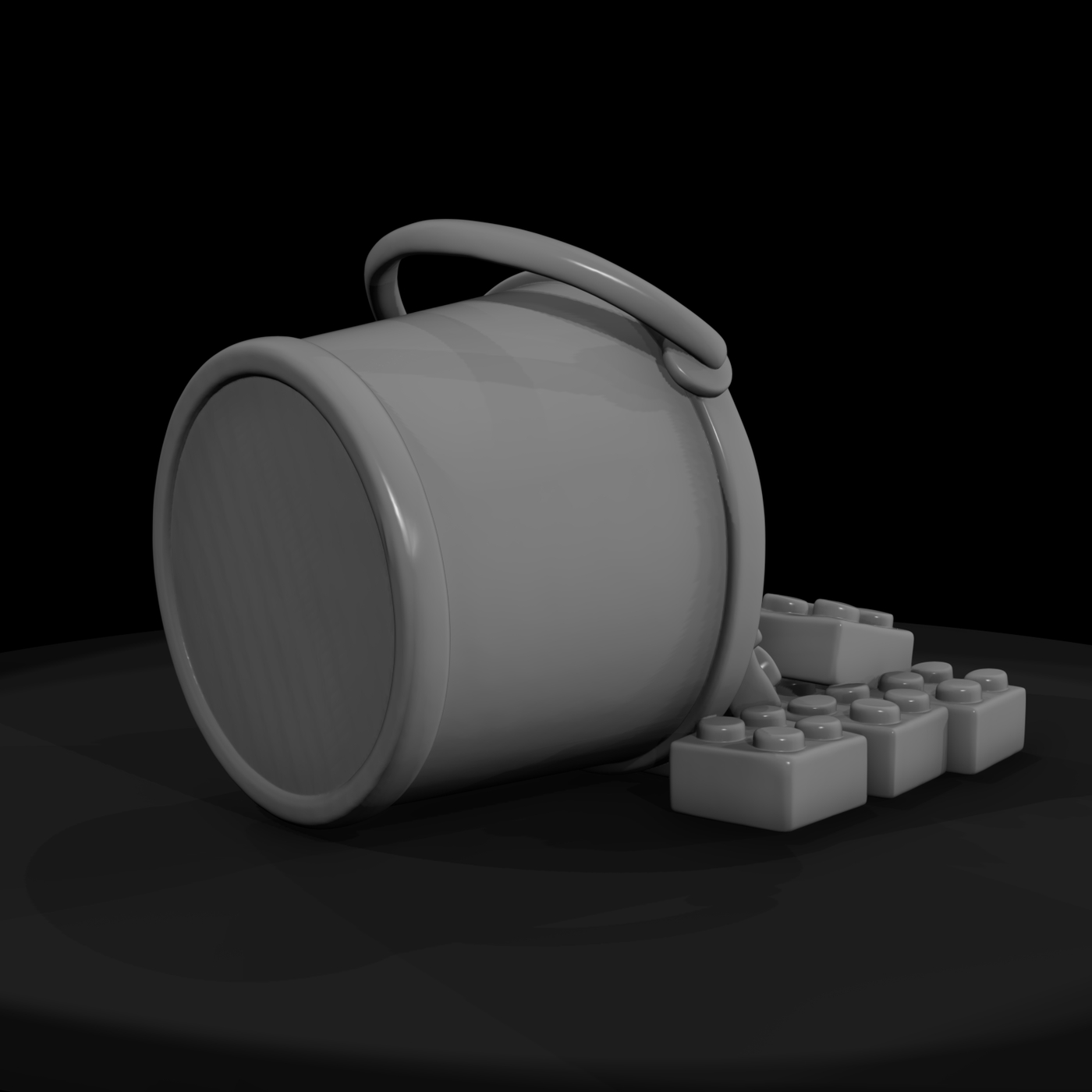 Mr Toyprops 100 001 007 Toy Brick Pile With Bucket