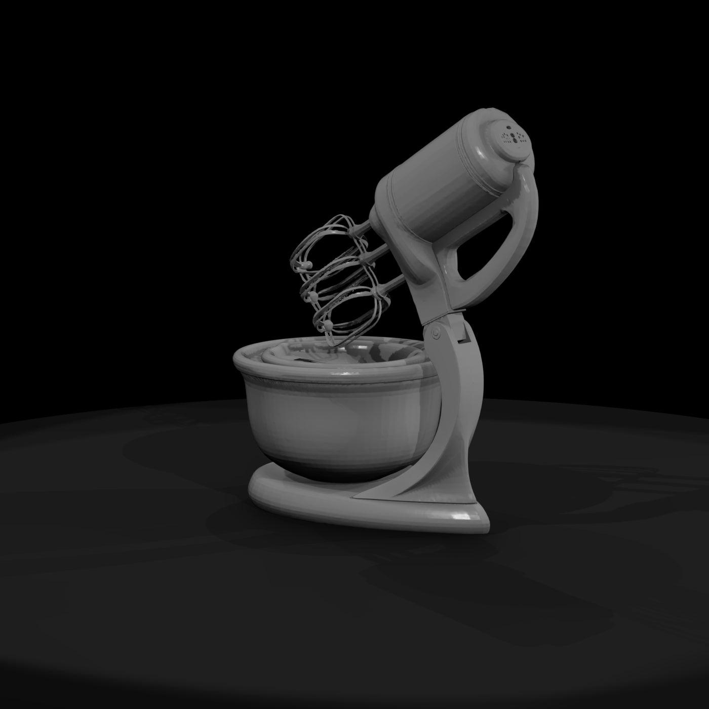 low_poly_kitchen_stand_mixer_3d_model