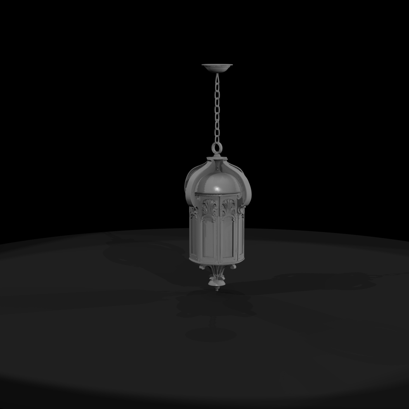 Art Nouveau Hanging Lantern Pendant
