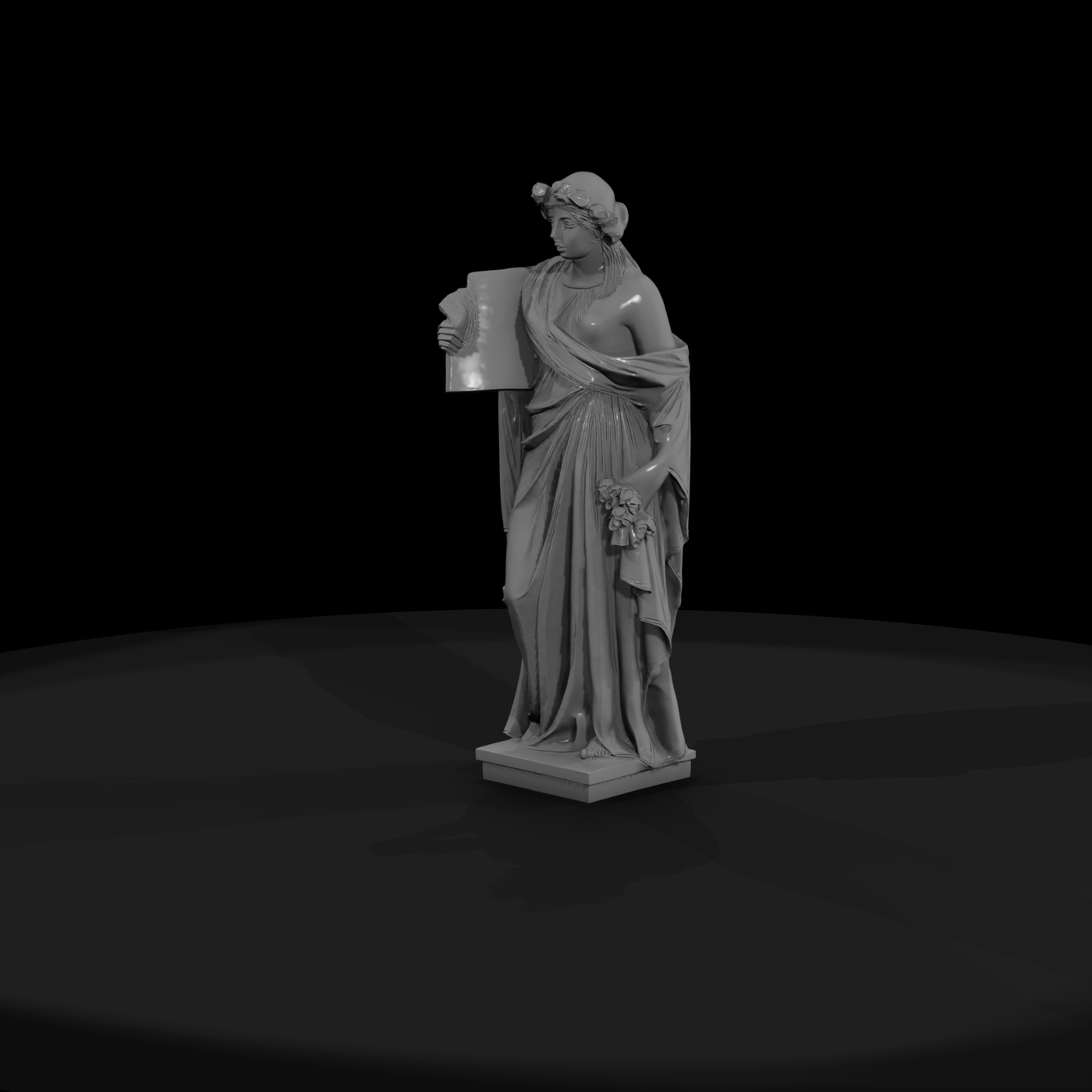 Neoclassical Allegorical Female Statue