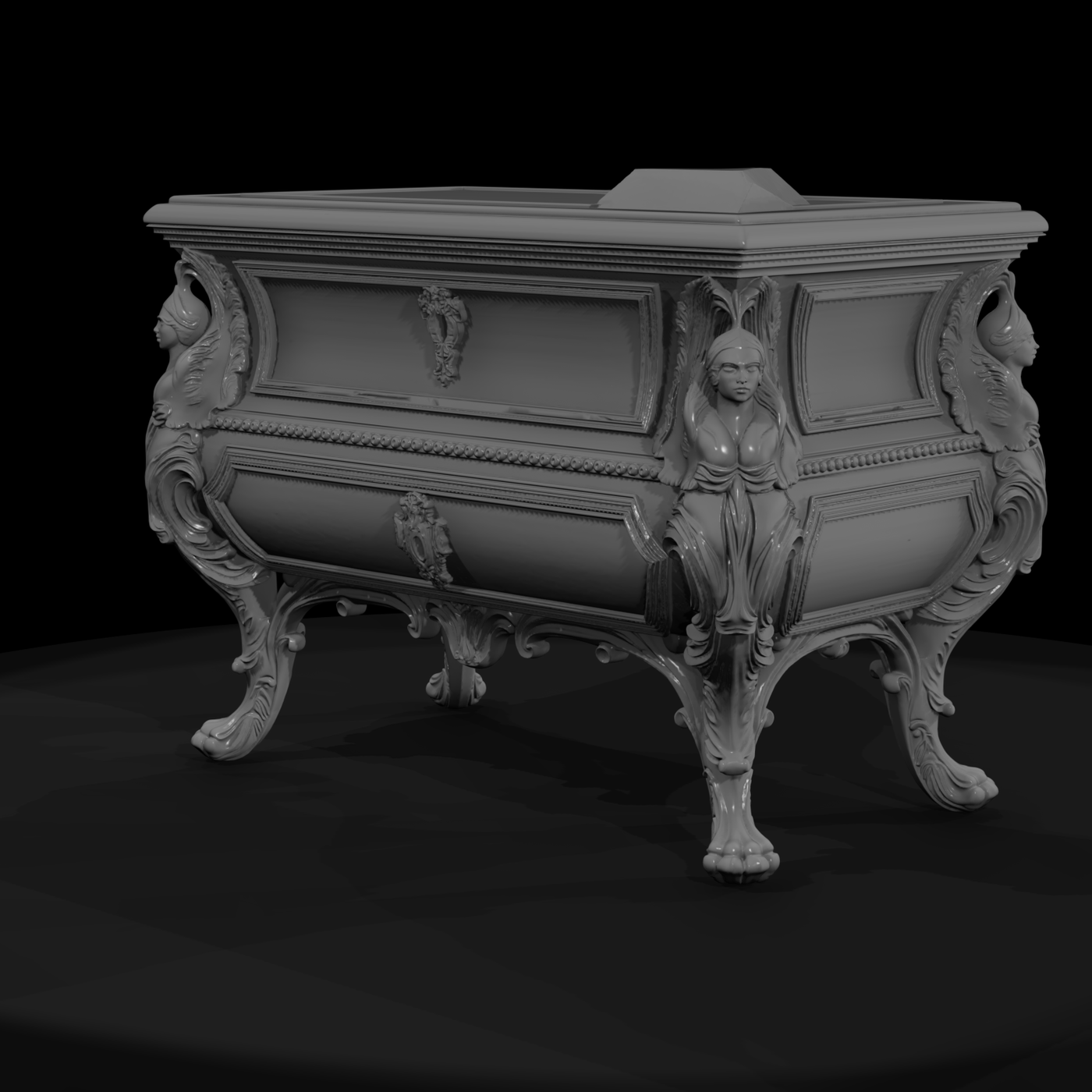Rococo Ornate Commode
