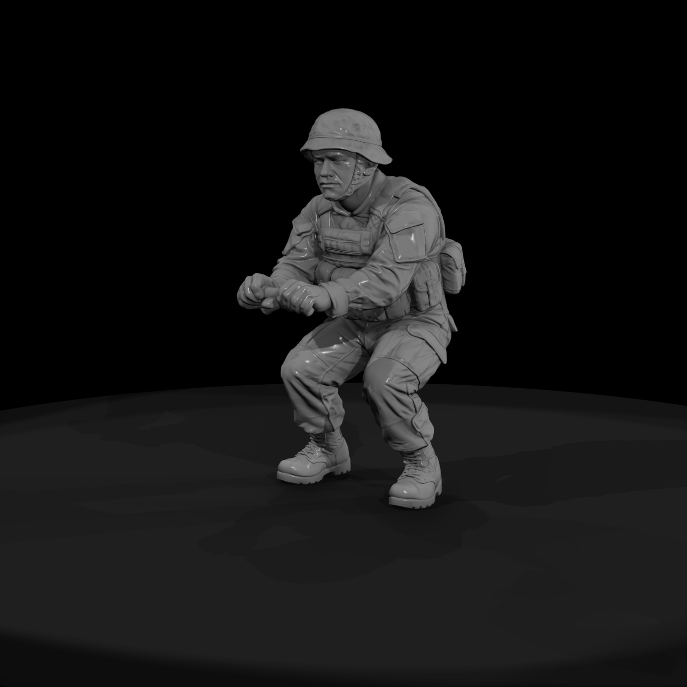 Mod Army 039 Modern U S Army Mortar Crewman Figure