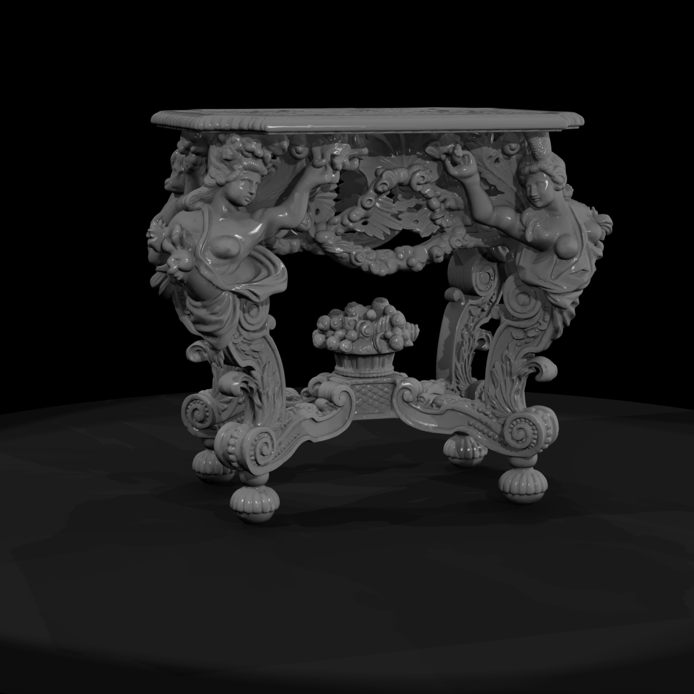 Ornate Baroque Console Table