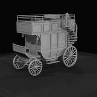 wooden-stagecoach-horse-drawn-carriage — thumbnail 2