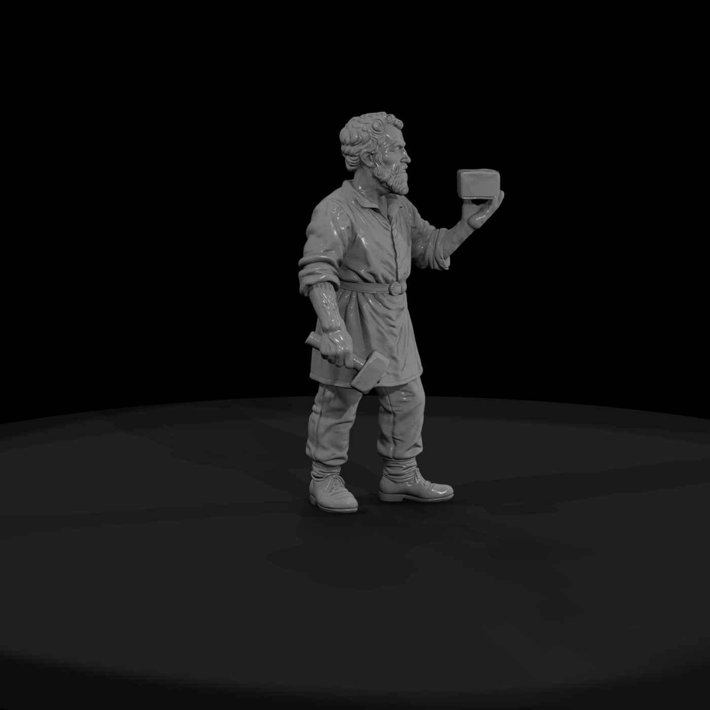 Hist 0118 Historical Michelangelo Miniature Figure