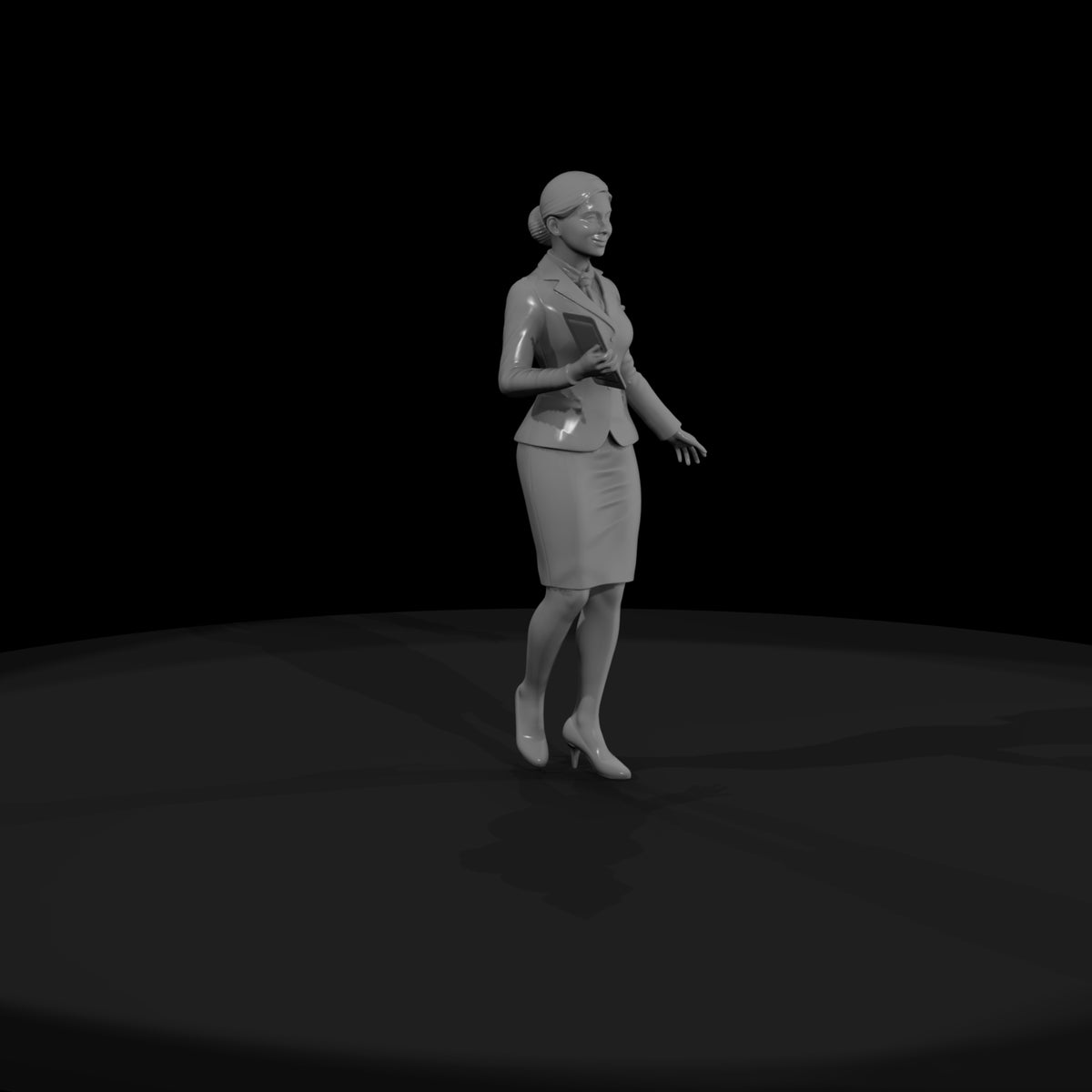 flight-attendant-miniature-standing-female-598035