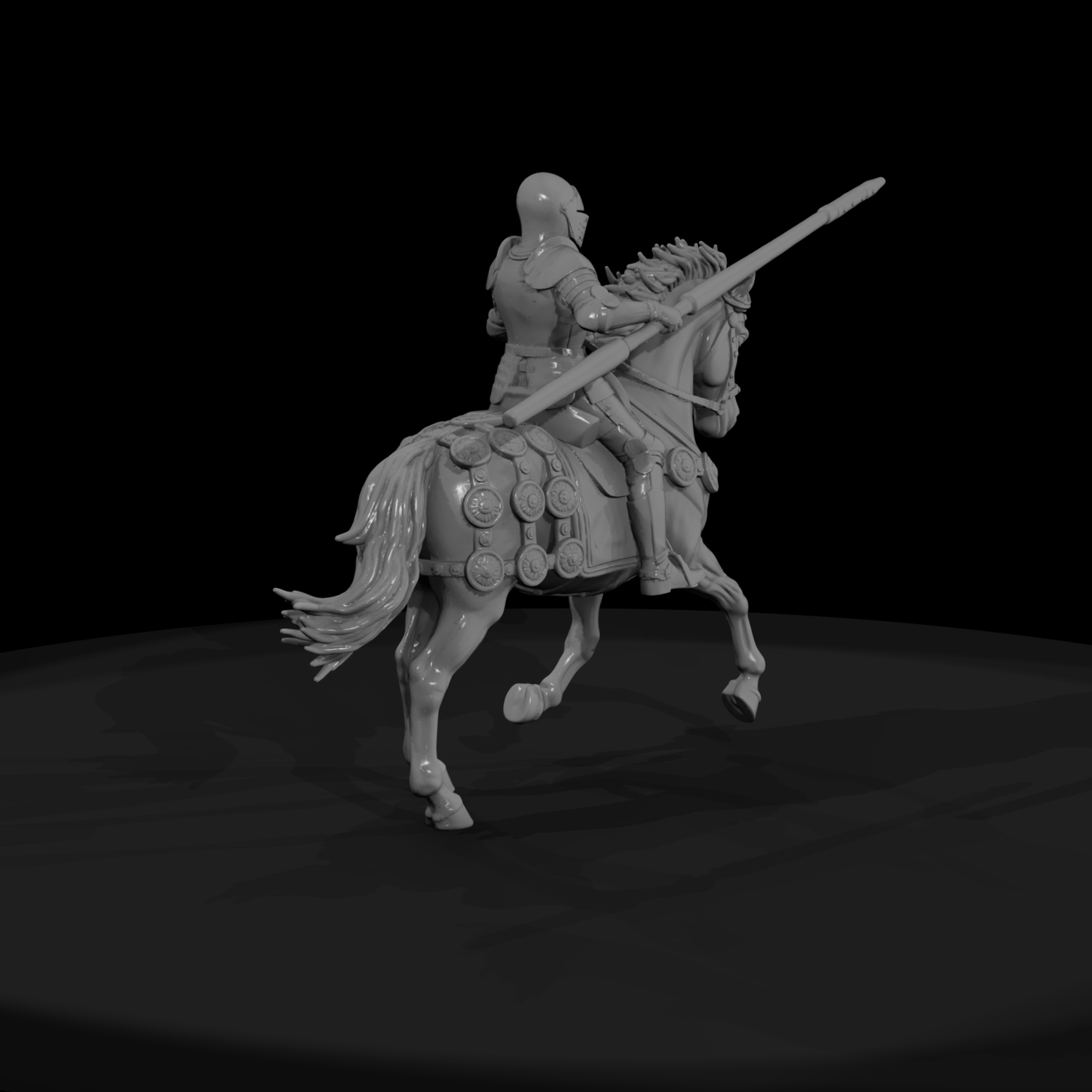 Jousting Knight & Barded Warhorse — Mounted Medieval