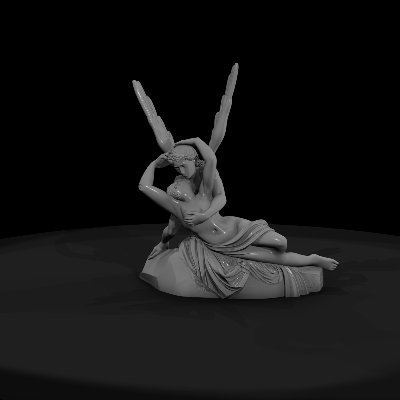 Cupid & Psyche Neoclassical Sculpture
