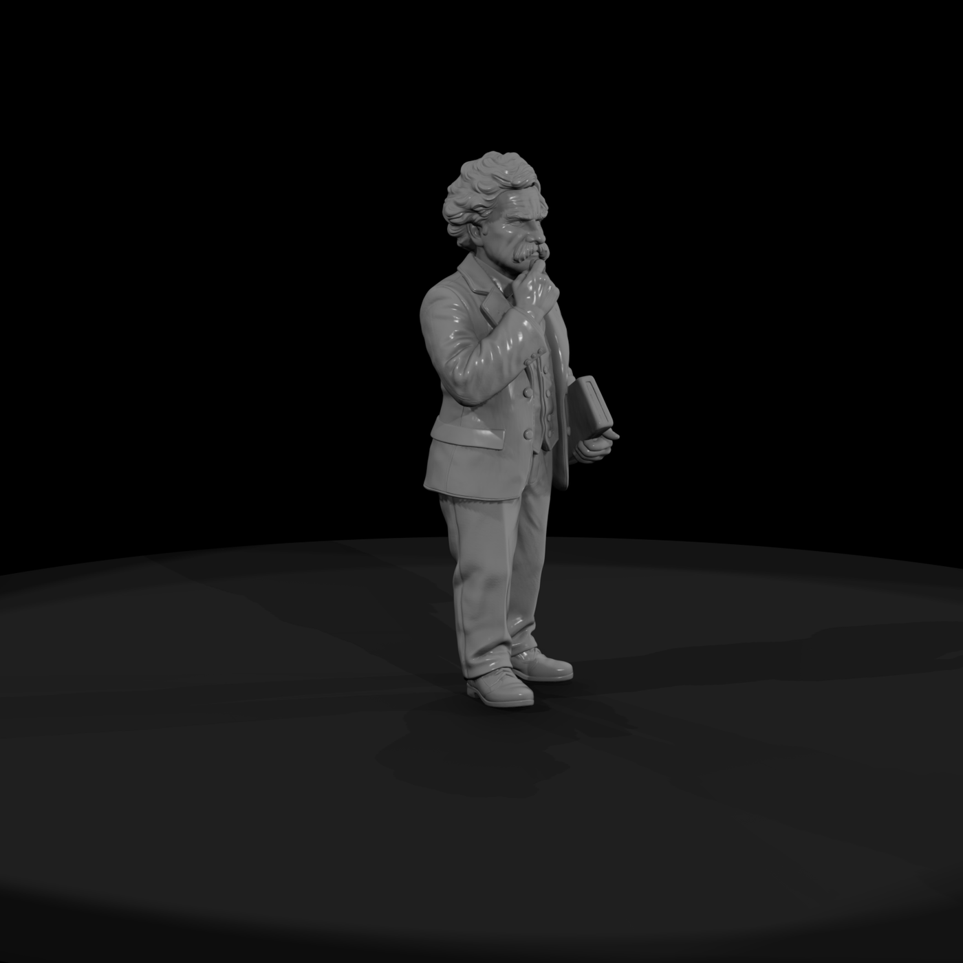 Hist 0159 Historical Mark Twain Miniature Figure