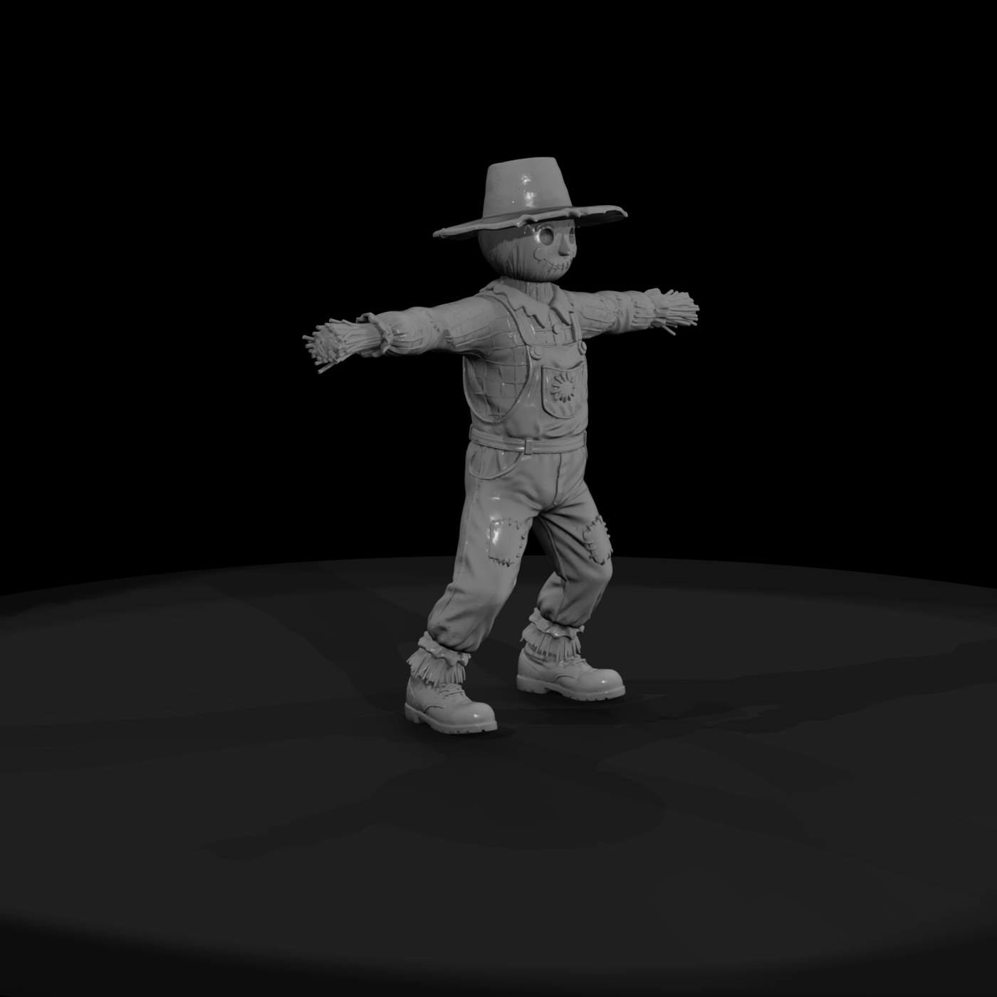 0221 Holiday Scarecrow Straw