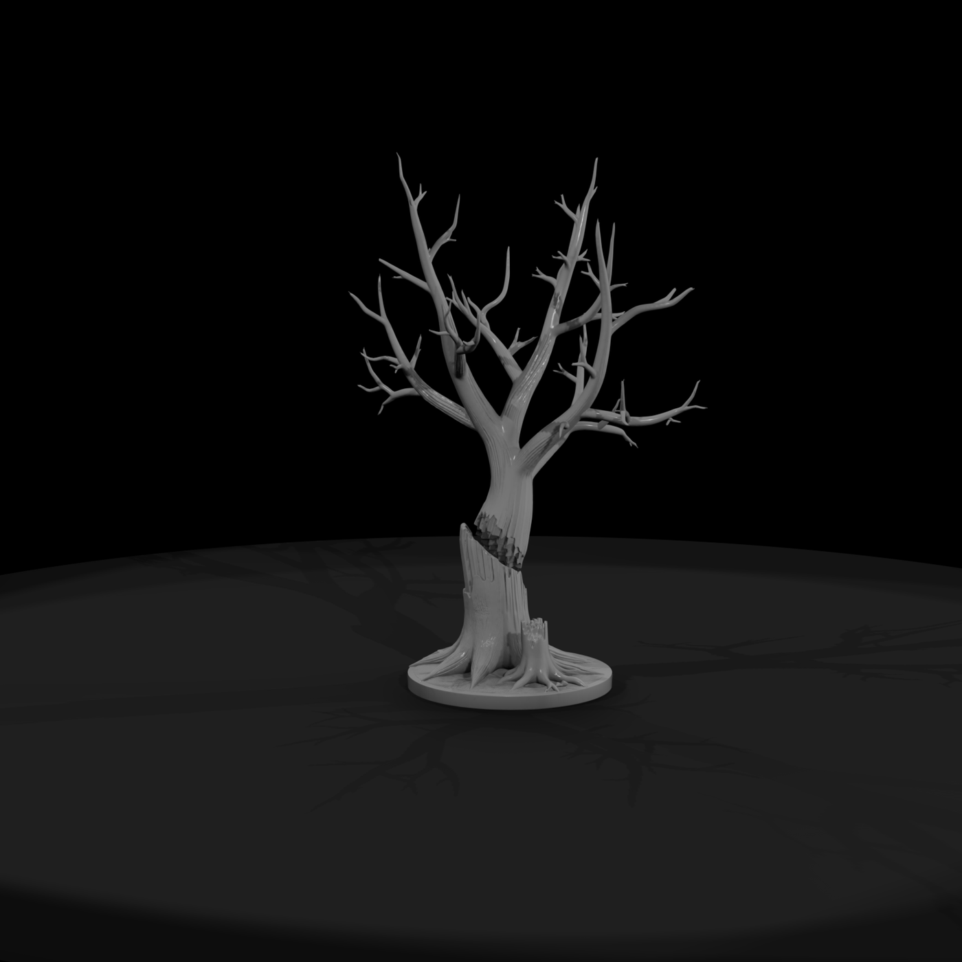 Stylized Damaged Dead Tree