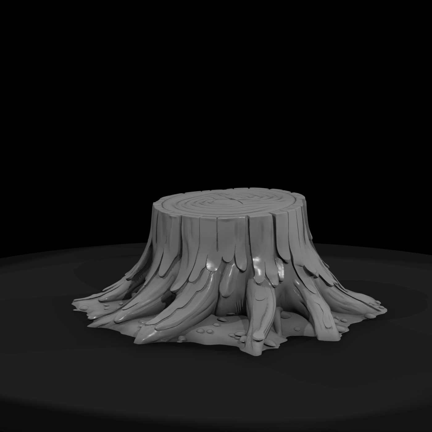 Stylized Tree Stump Prop & Model Railroads