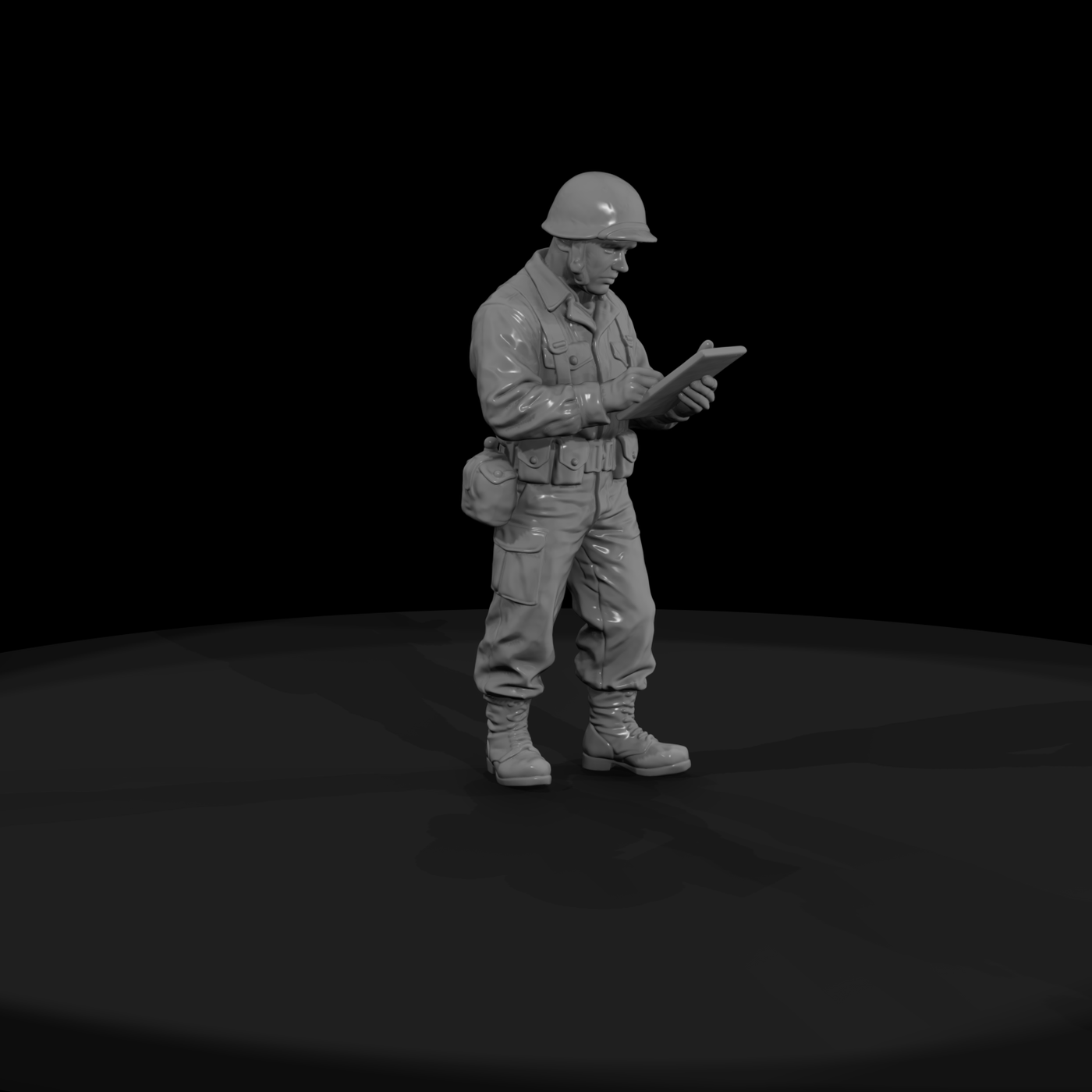 Ww2 Army 048 Wwii U S Army Resting Soldier Figure