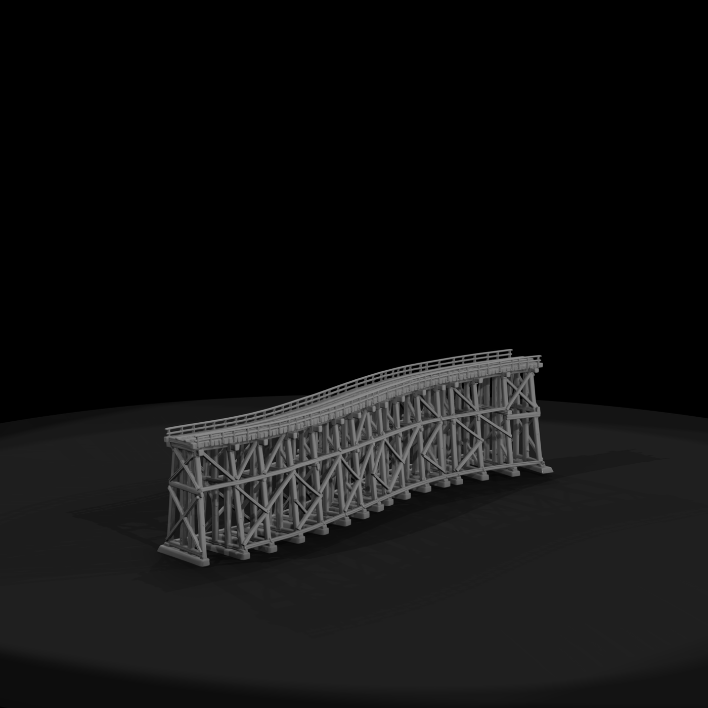 Rrs 016 Bridge Curved Timber Trestle