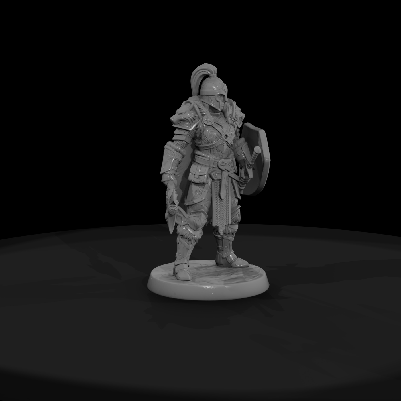 Armored Warrior with Battle Axe