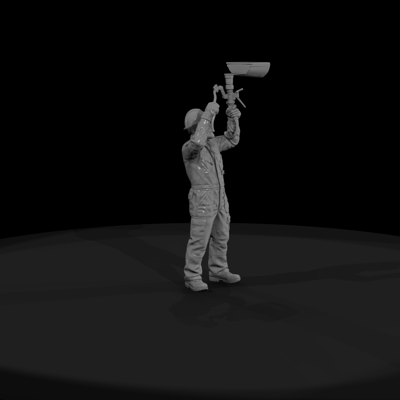 Air 013 Worker Into Plane Fueler