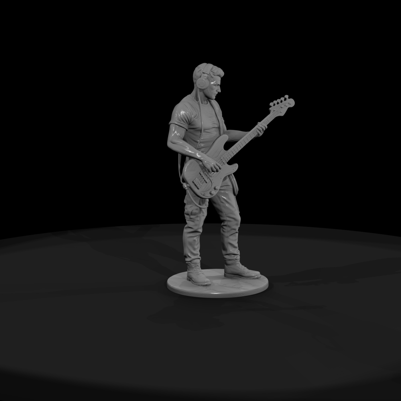 Studio Bassist with Electric Bass