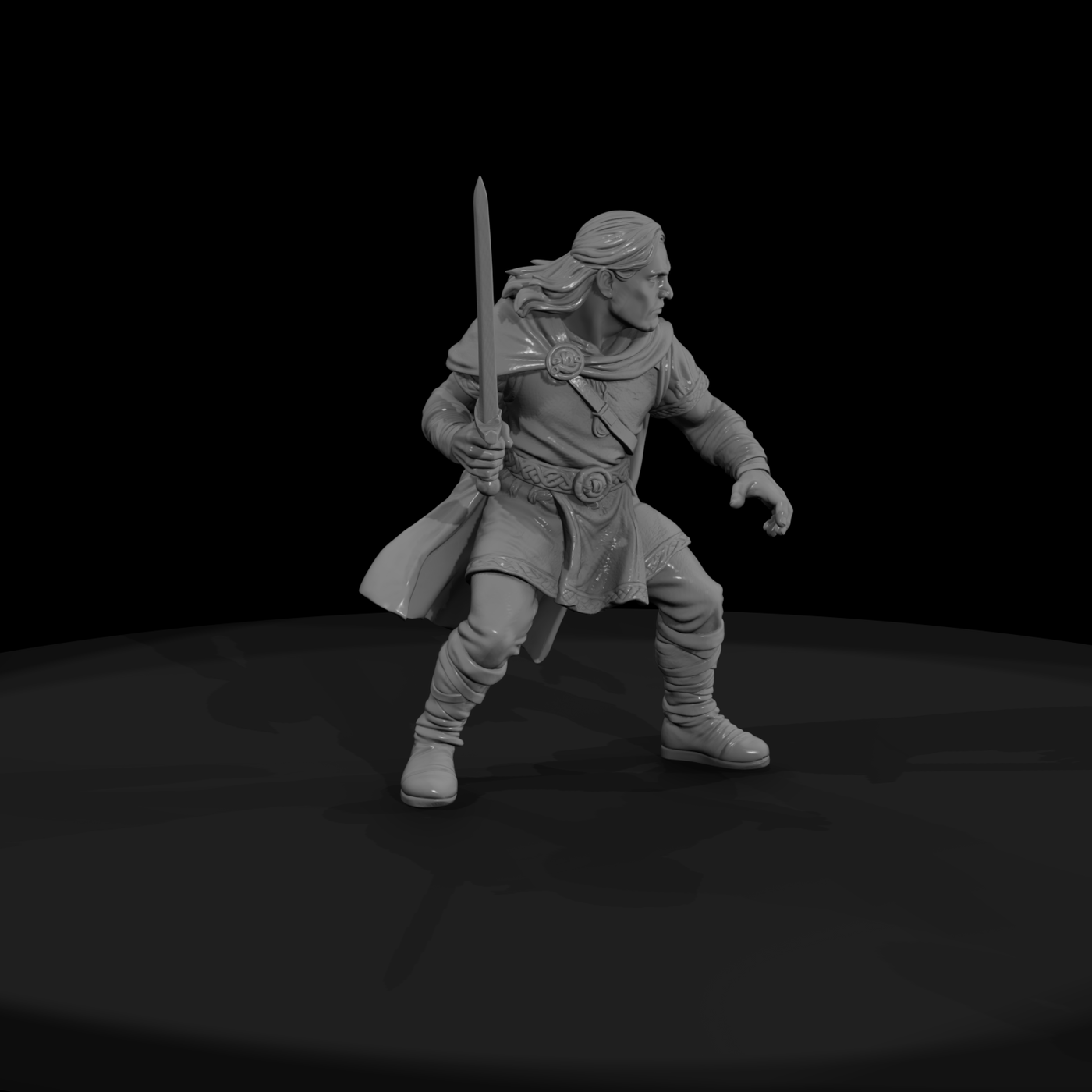 Myth 0408 Mythology Diarmuid Miniature Figure