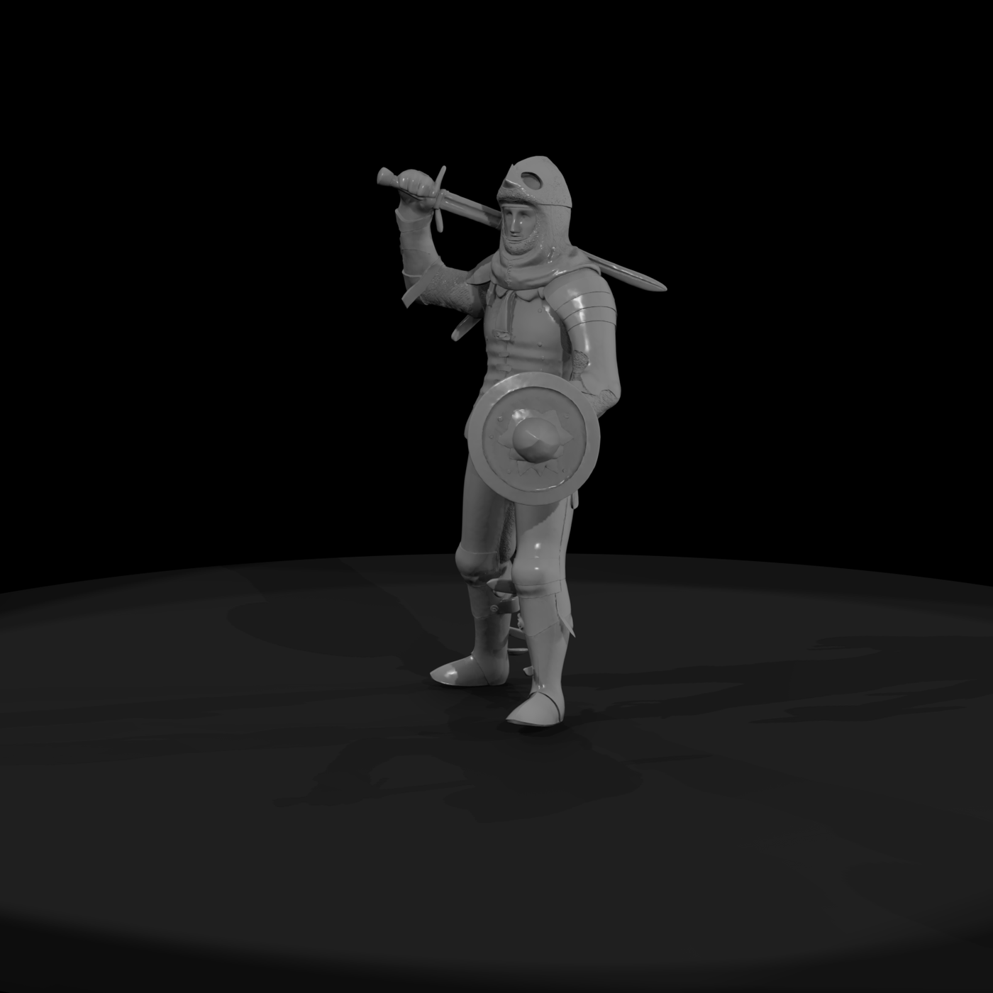 Medieval Knight — Sculpted Figure