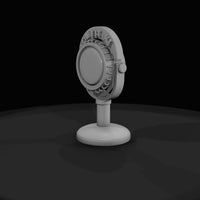 vintage-tabletop-broadcast-microphone-with-on-the-air-sign — thumbnail 2