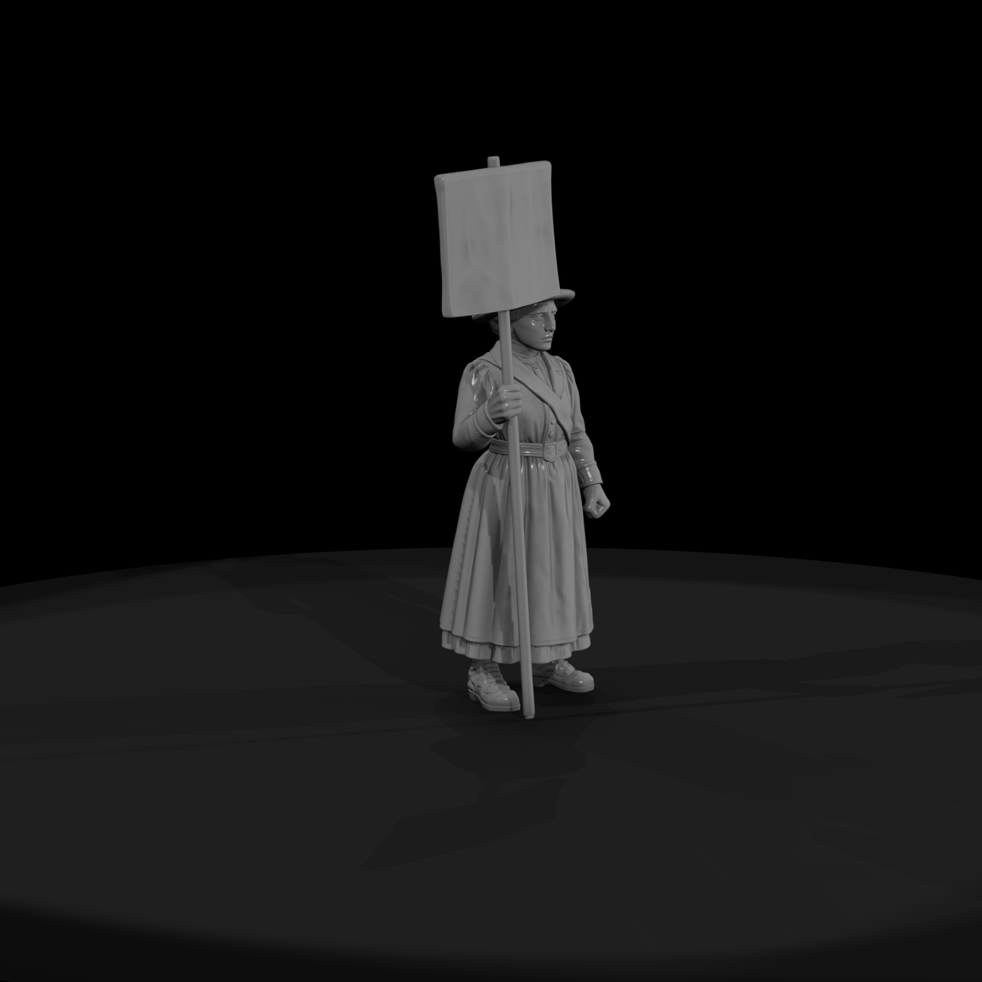 Hist 0245 Suffrage Marcher Miniature Figure
