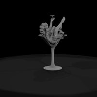 pin-up-cocktail-girl-in-martini-glass-2d0340 — thumbnail 3