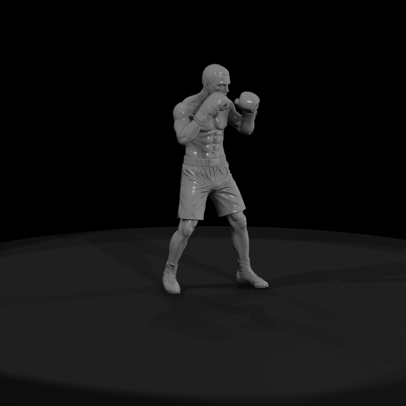0092 Sports Boxer Stance