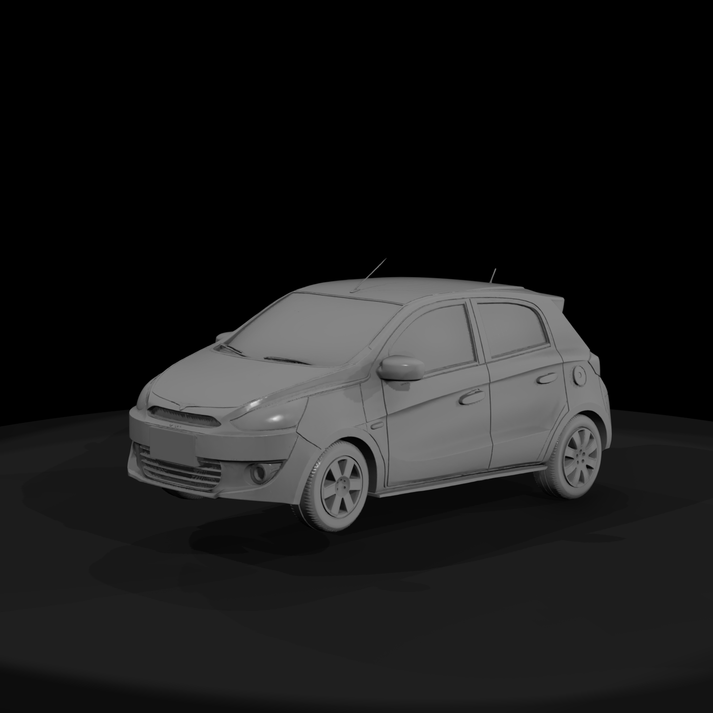 Mirage-style Hatchback ( , Compatible)