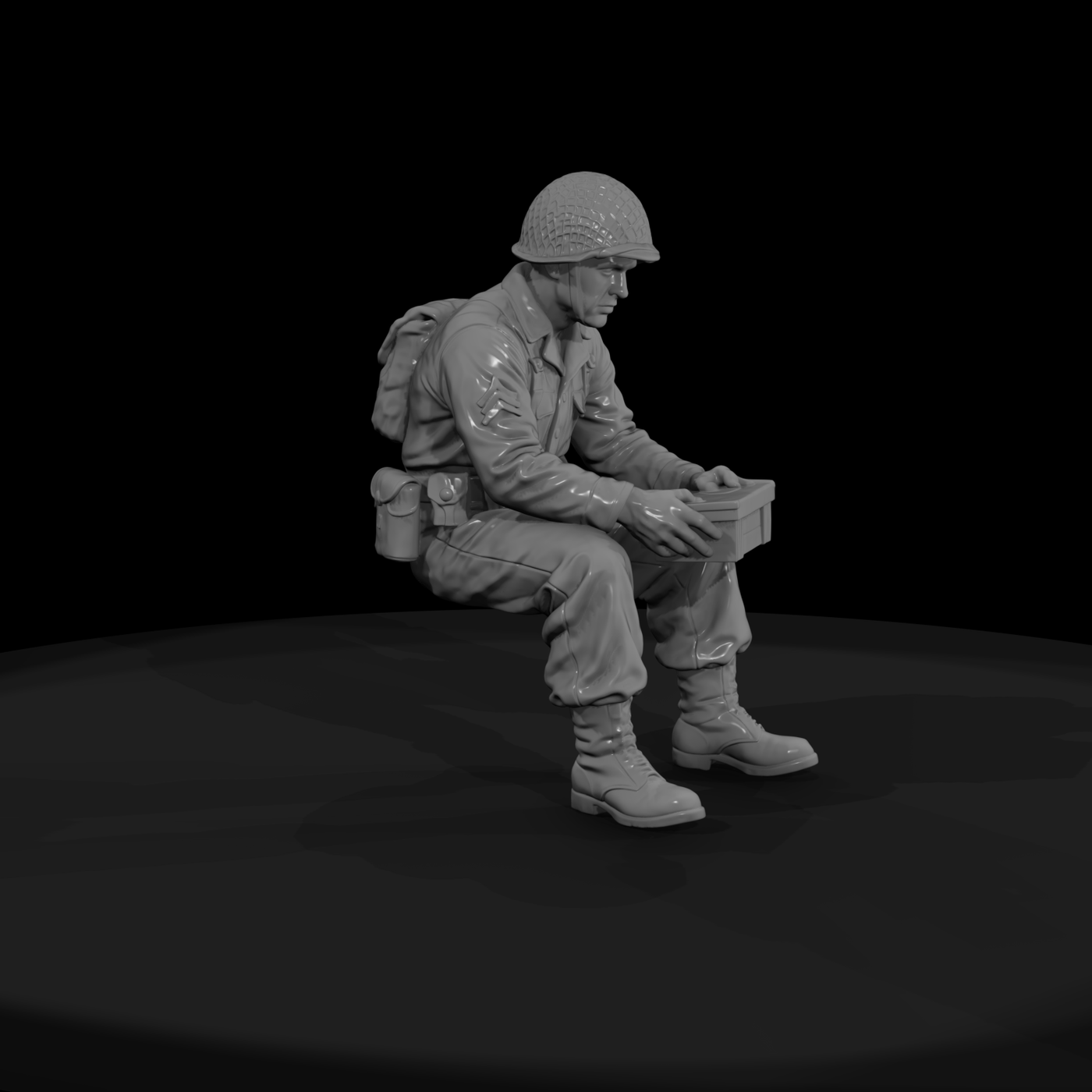 Ww2 Army 090 Wwii U S Army Supply Clerk Figure