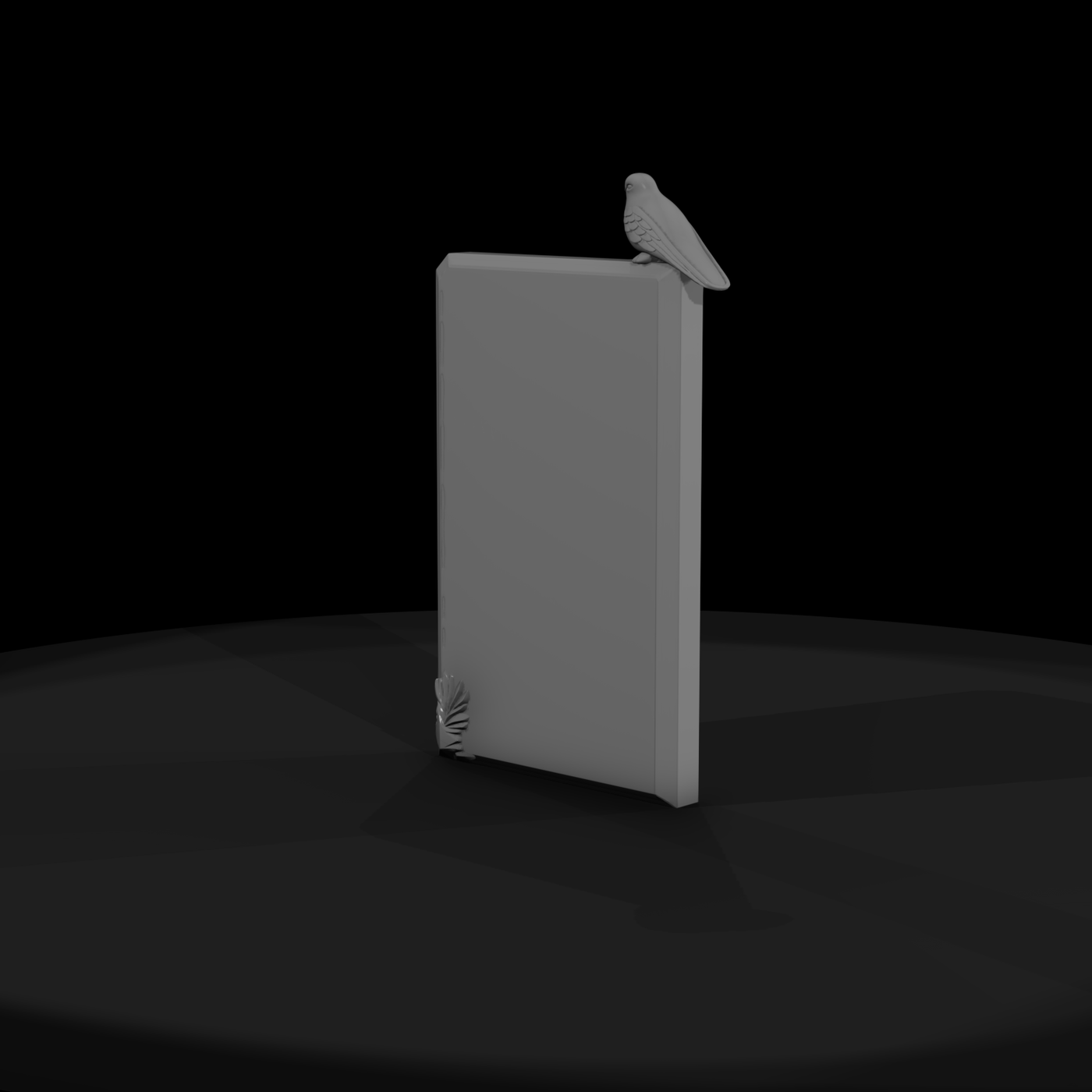 Stylized Dove Gravestone Headstone