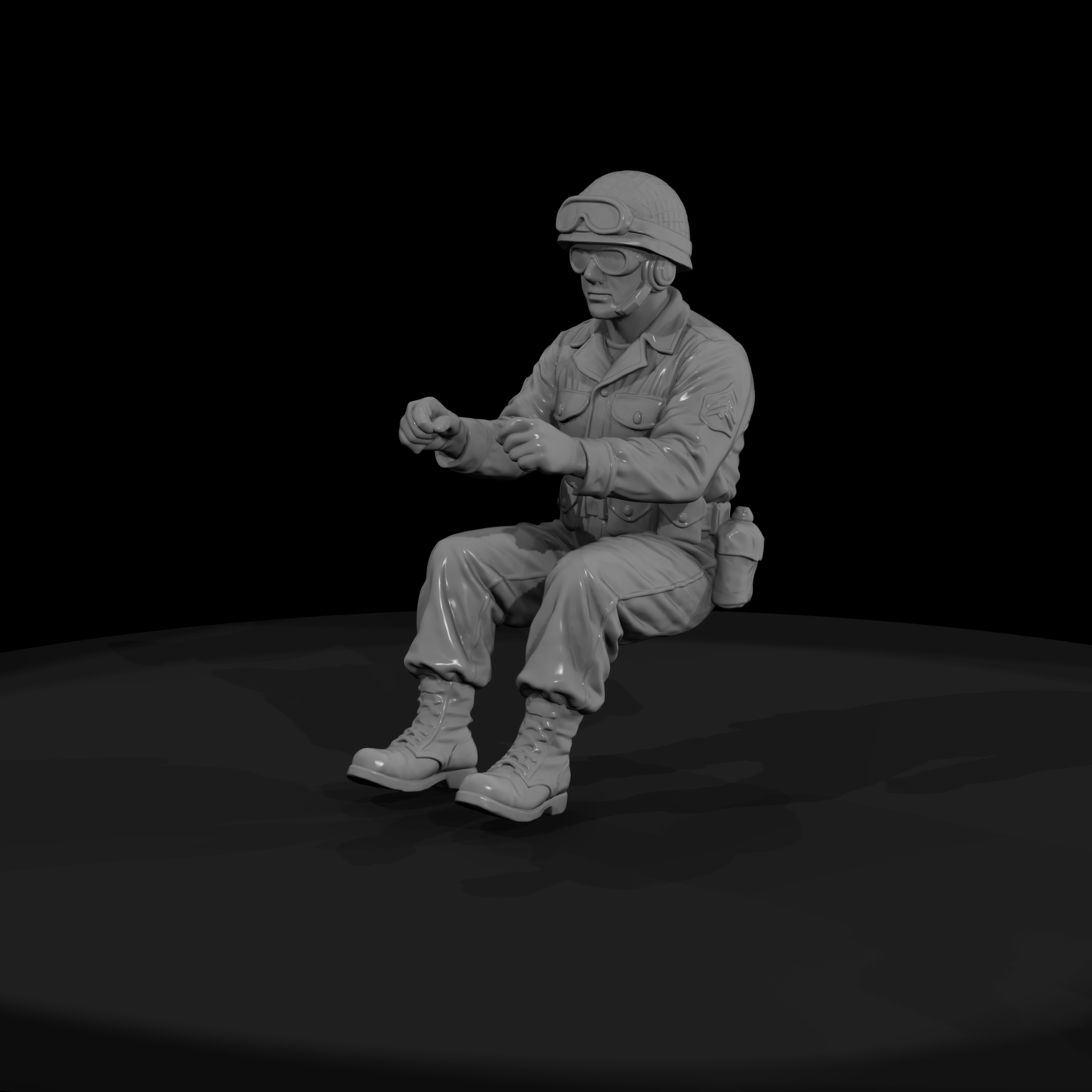 Ww2 Army 089 Wwii U S Army Truck Driver Figure