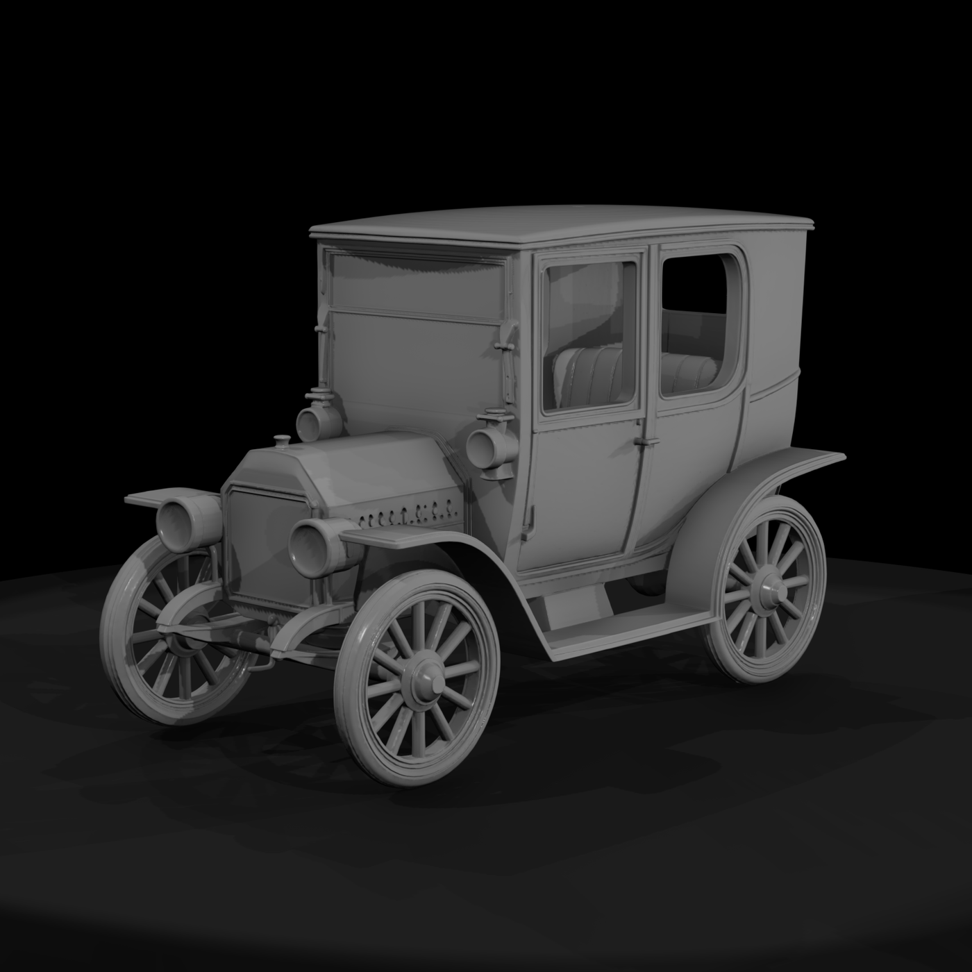 Brass-Era Sedan Model — Vintage Car