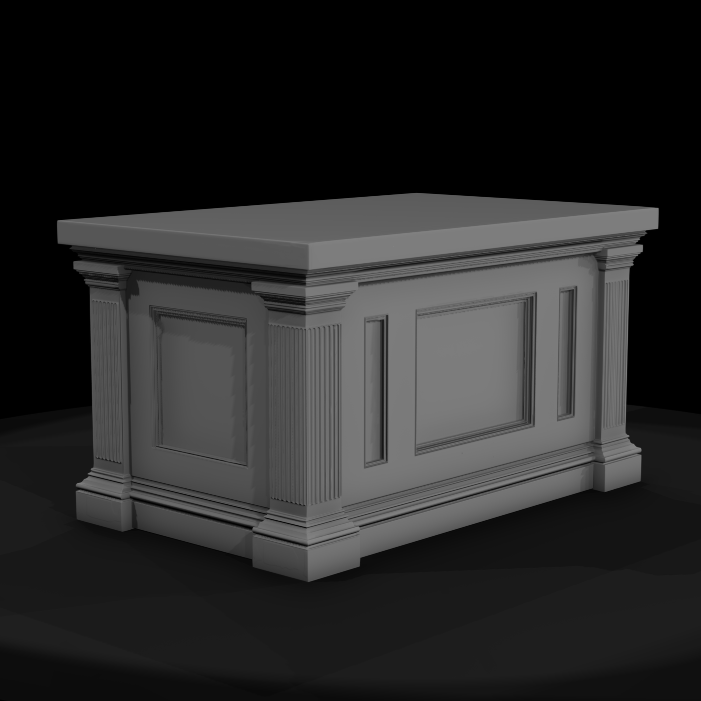 Neoclassical Pedestal Plinth — Display Base