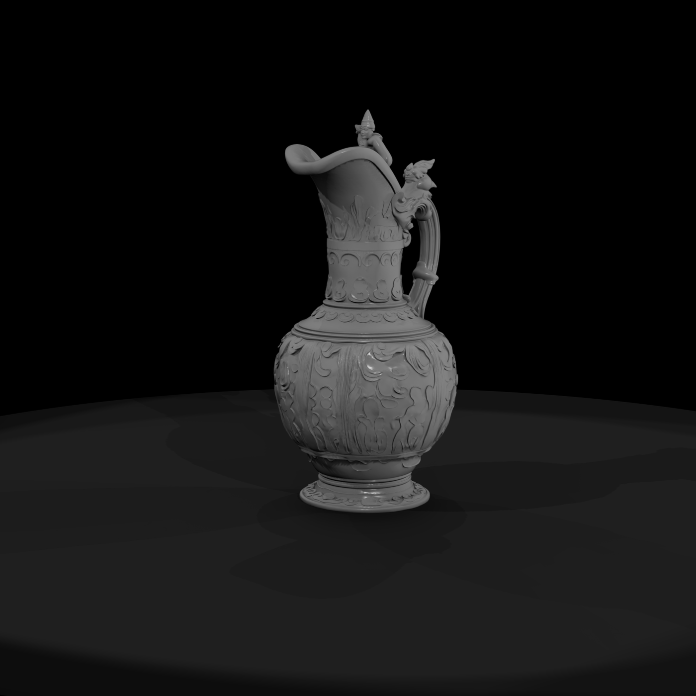 Ornate Baroque Ewer — Decorative Pitcher