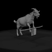 stylized-billy-goat-3d-printable-miniature-527673 — thumbnail 3