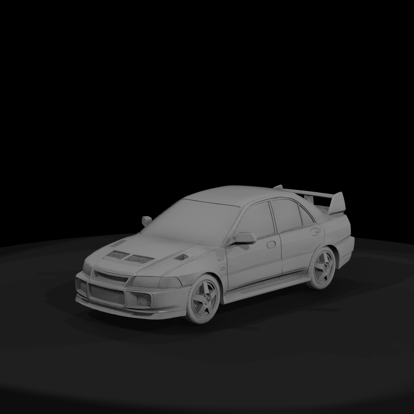 Evo-style compact sports sedan - car