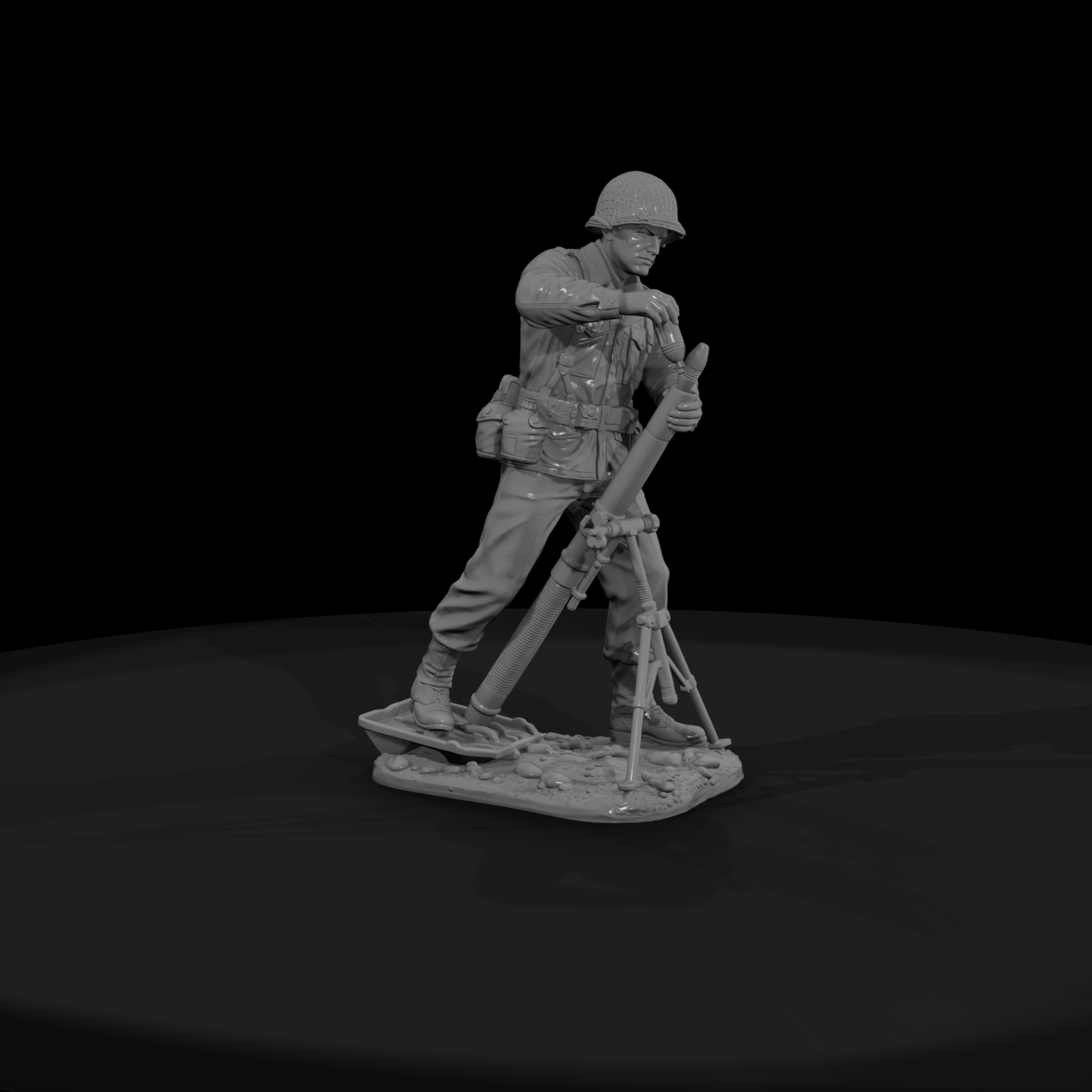 Ww2H 008 United States Army Mortarman