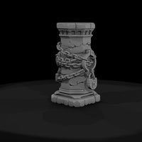 stylized-chained-ruined-stone-pillar-3d-model-gphi — thumbnail 2