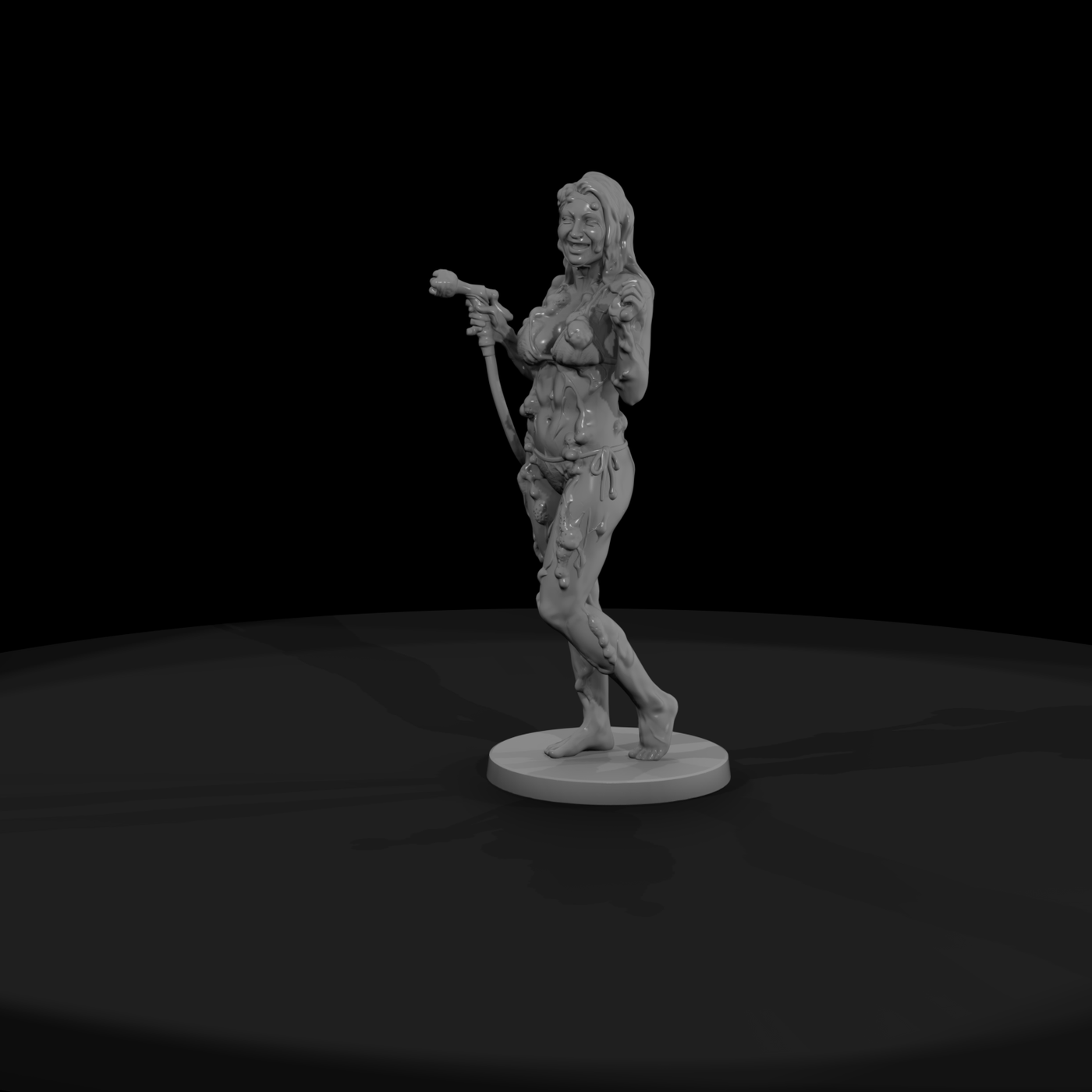 Slime-Covered Zombie Woman